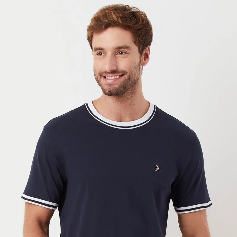 Camiseta Piquet Marinho Original Penguin
