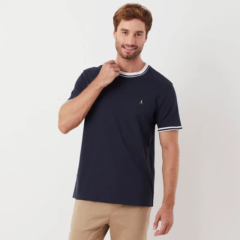 Camiseta Piquet Marinho Original Penguin