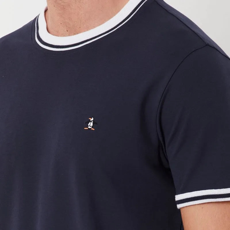 Camiseta Piquet Marinho Original Penguin