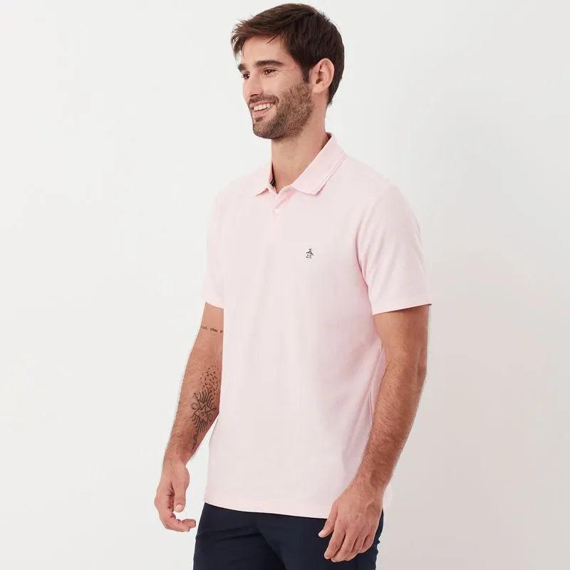 Polo Piquet lisa Rosa Original Penguin
