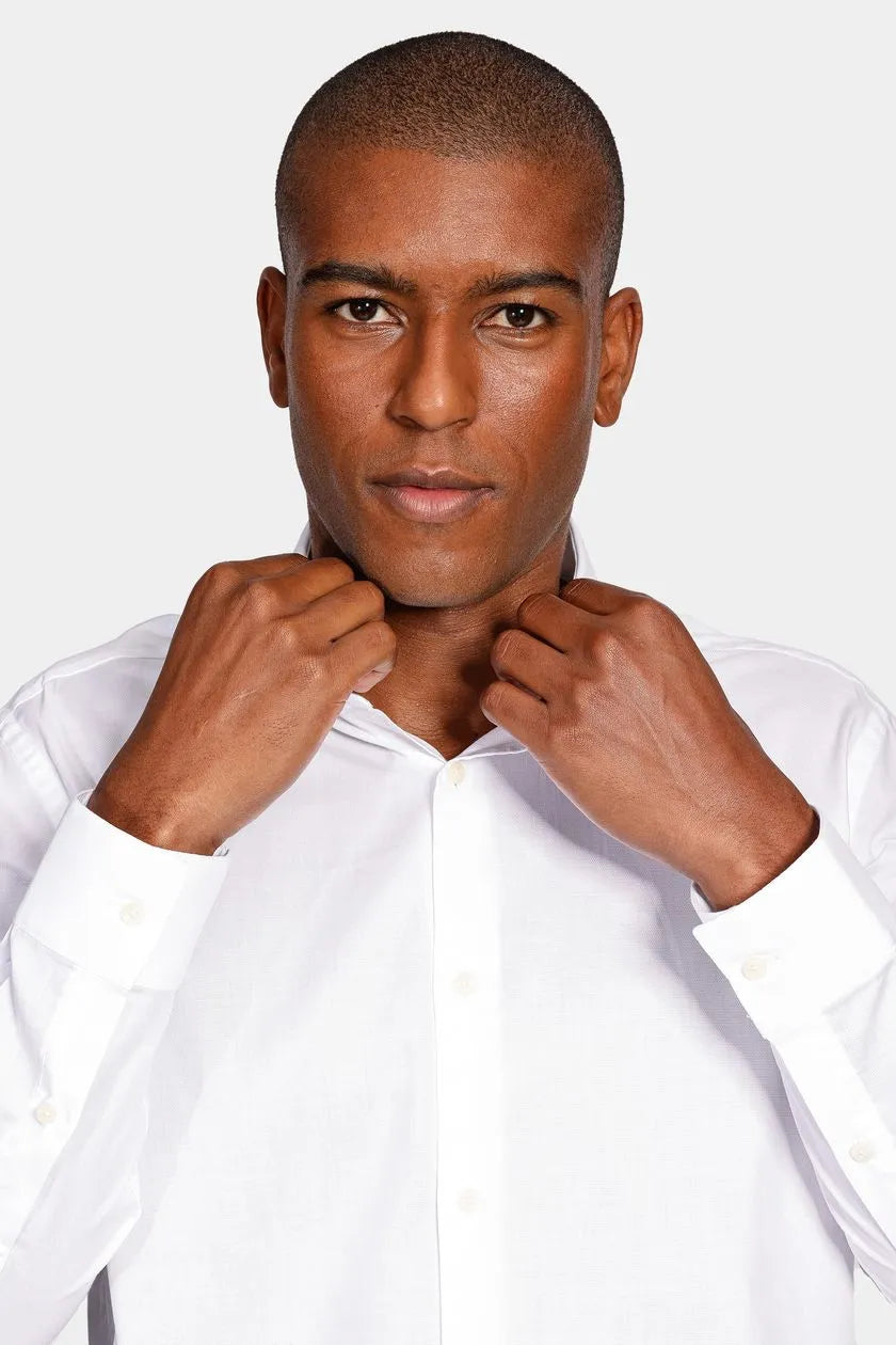 Camisa Manga Longa Cosmo Slim Algodão Egípcio Maquinetado