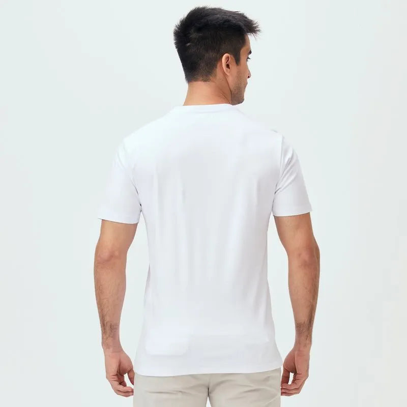 Camiseta Pima Peruano Patch Branca Original Penguin