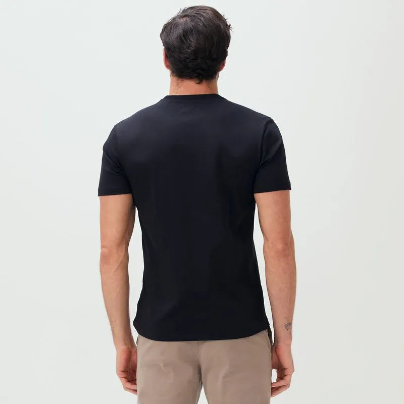 Camiseta Pima Peruano Patch Preta Original Penguin