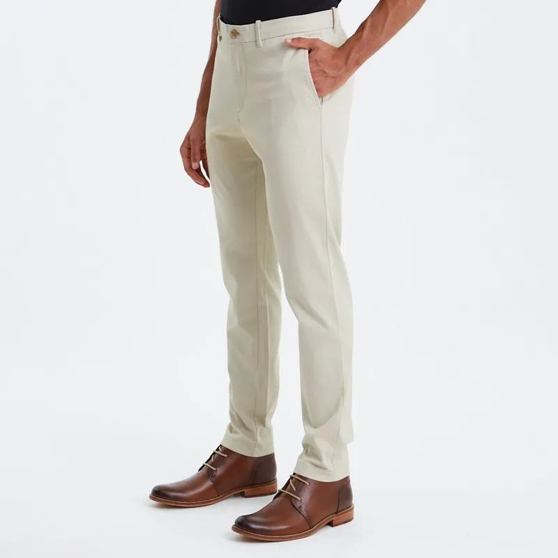 Calça Chino de Sarja Areia Original Penguin
