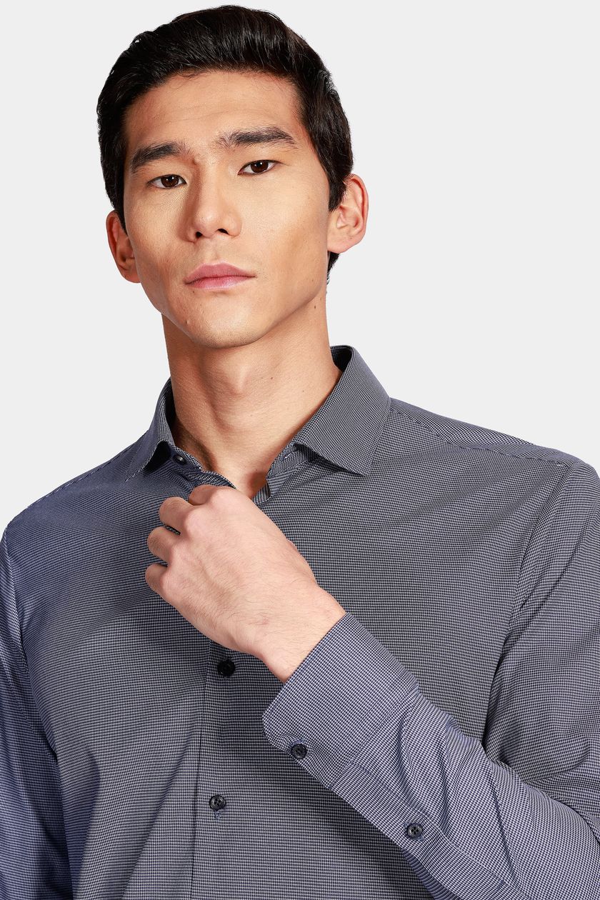 Camisa Manga Longa Cosmo Slim Tech Flex Marinho