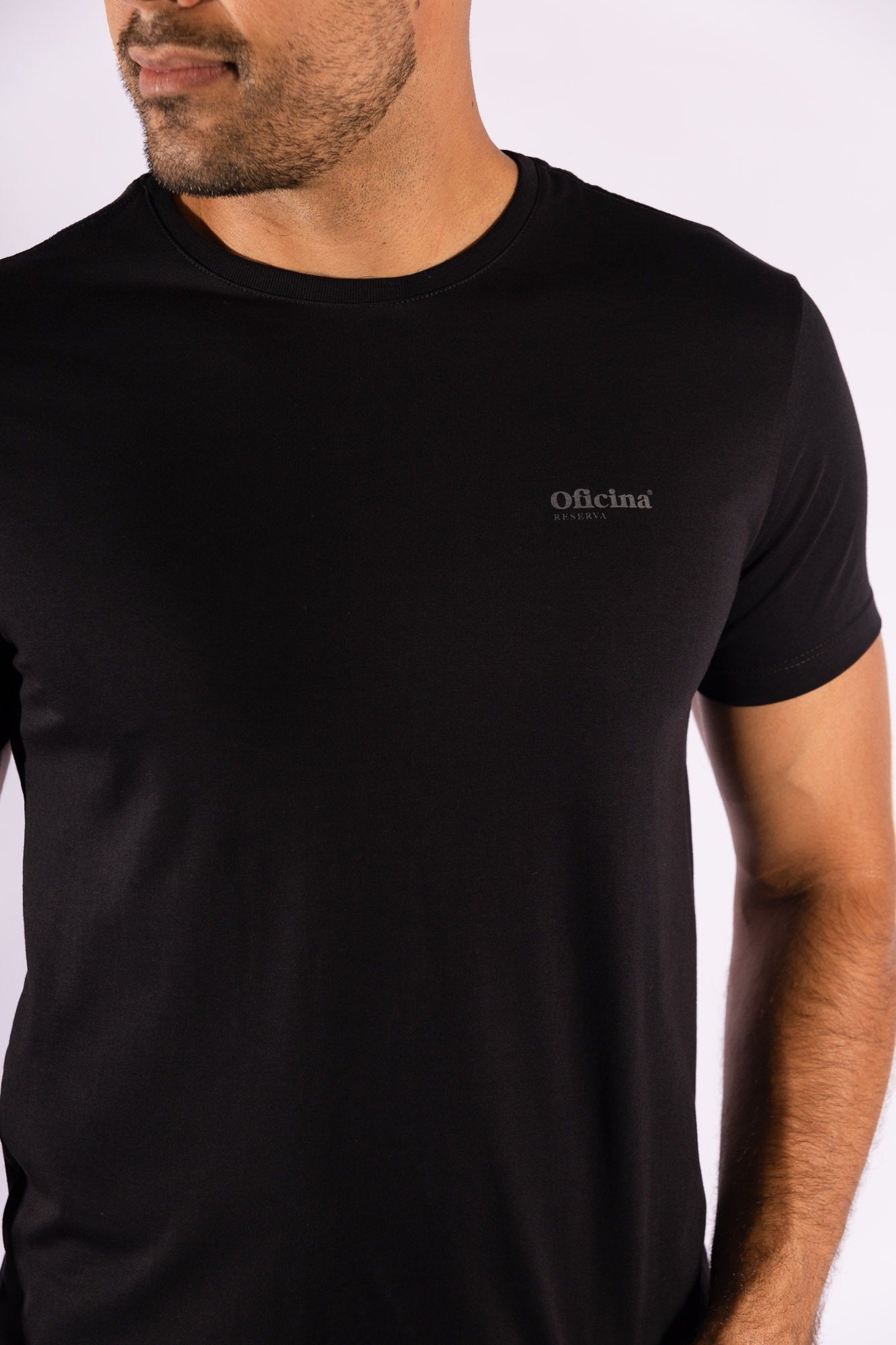 Camiseta Touch Pima Bike Preta Oficina Reserva