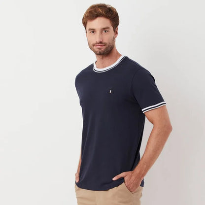 Camiseta Piquet Marinho Original Penguin