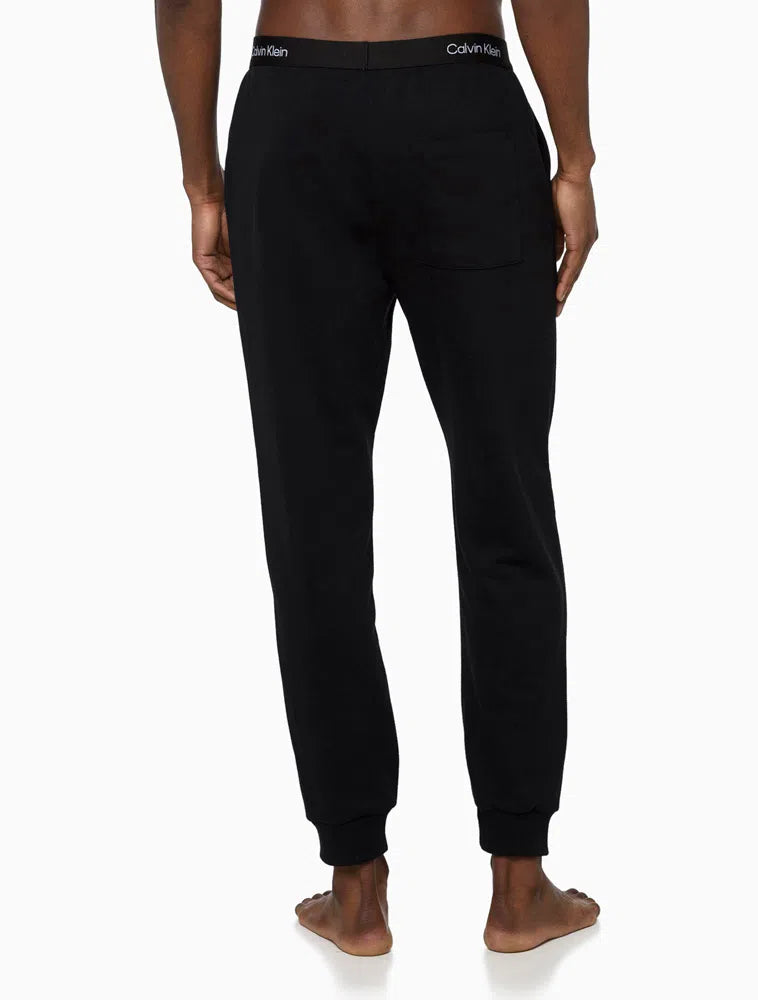 Calça Jogger Masculina Moletom 1996 Lounge Preto Calvin Klein