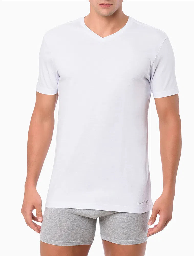 Kit 2 Camisetas Classicas Calvin Klein Branco