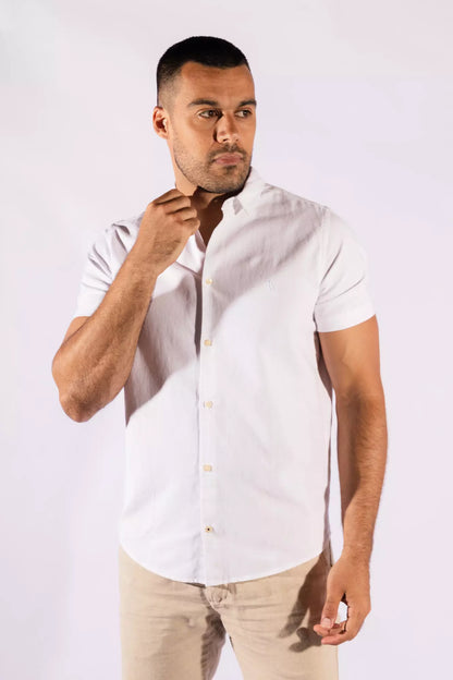 Camisa MC Oxford Color Branca Reserva