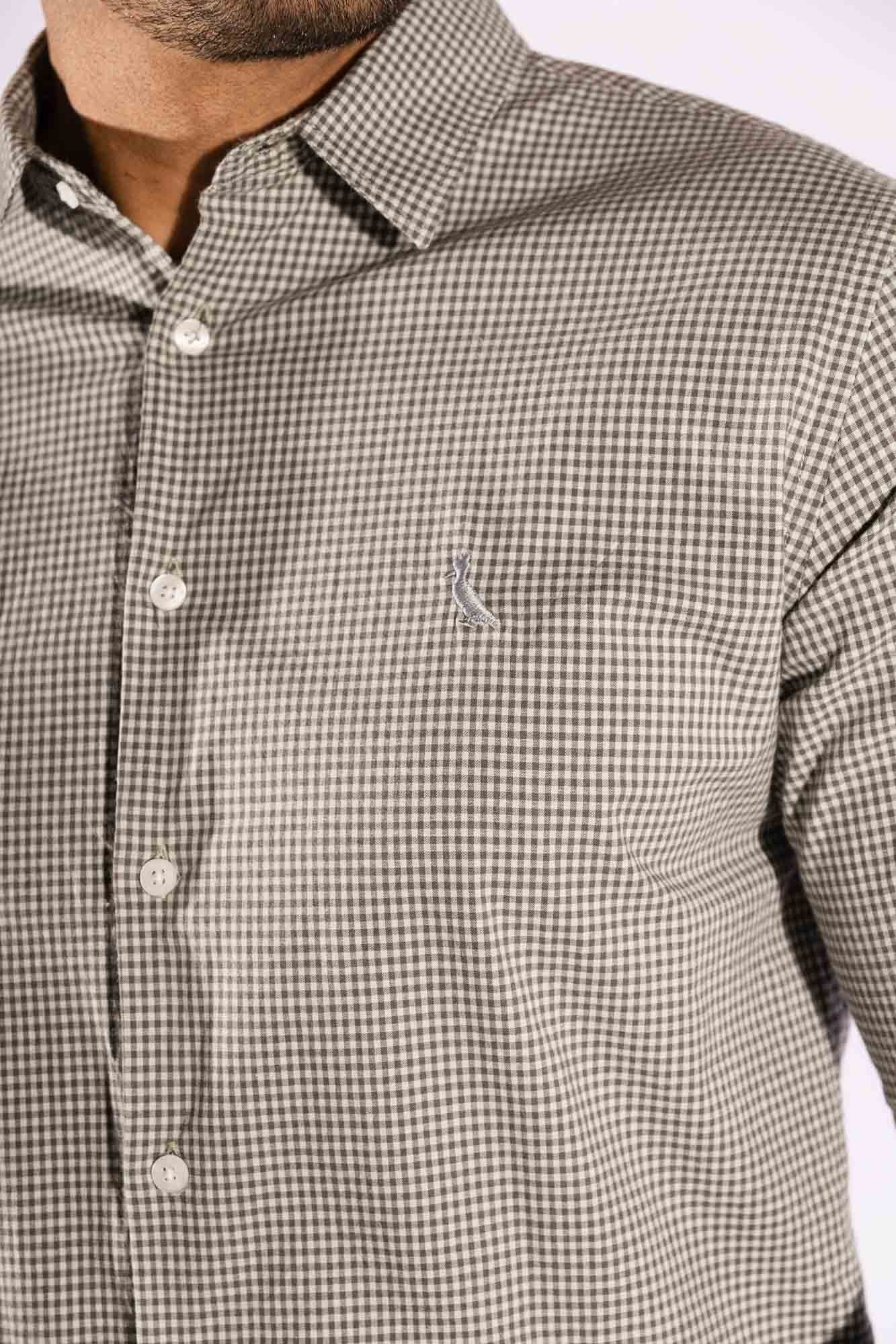 Camisa Enxuto Vichy Office Reserva