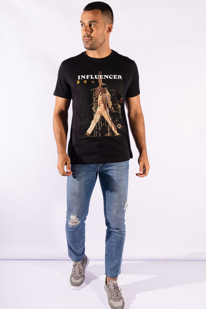 Camiseta Estampa Influencer Preta Reserva