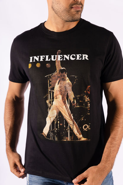 Camiseta Estampa Influencer Preta Reserva