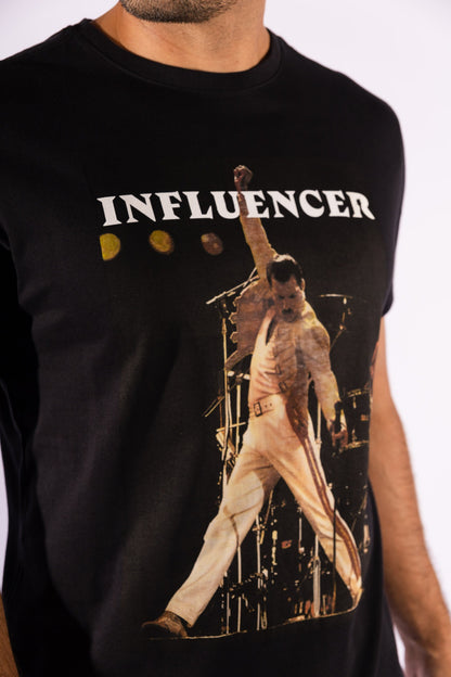 Camiseta Estampa Influencer Preta Reserva