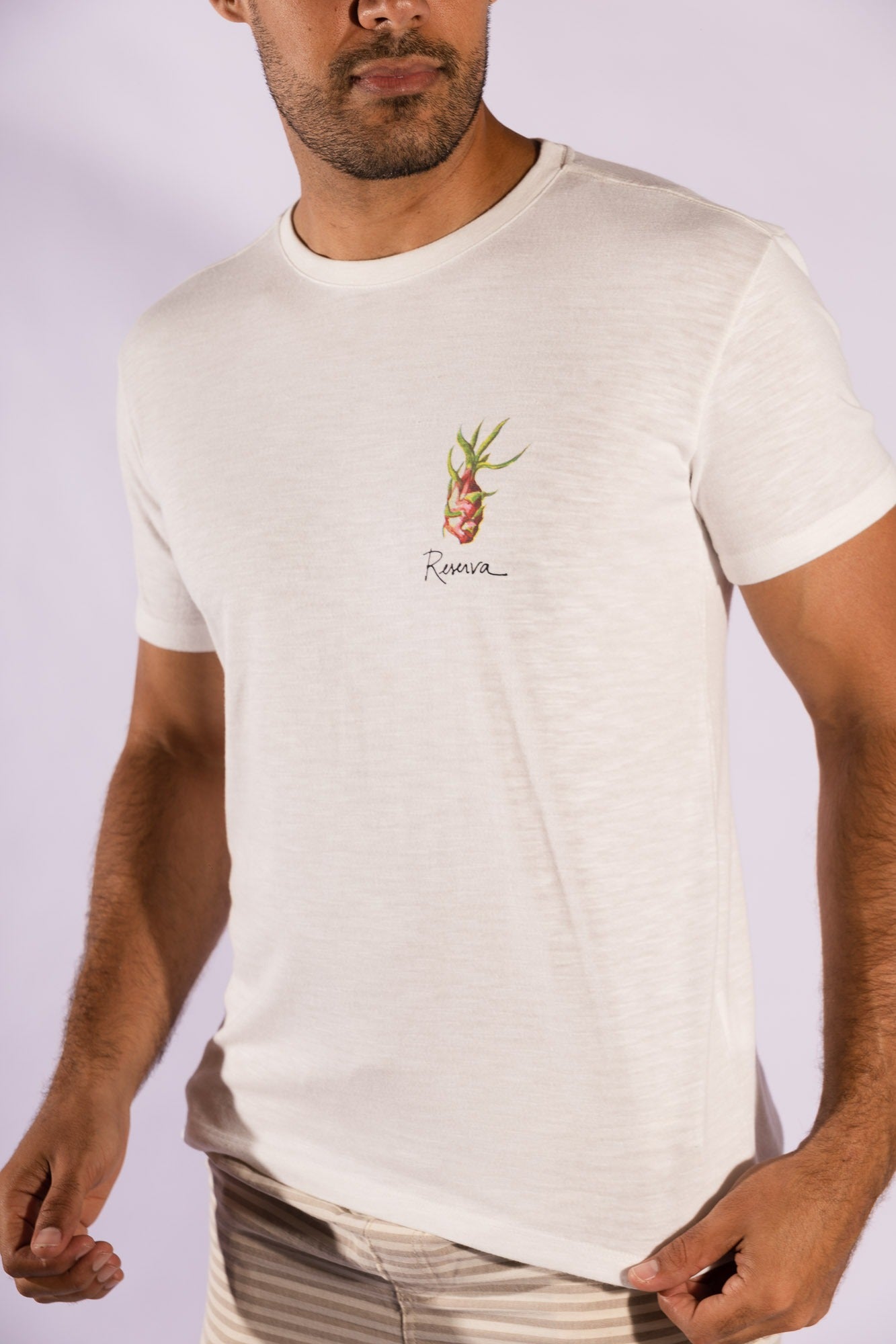 Camiseta Estampa Pitaya Off White Reserva