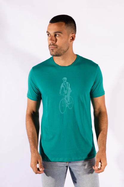 Camiseta Pima Ciclista Verde Oficina Reserva