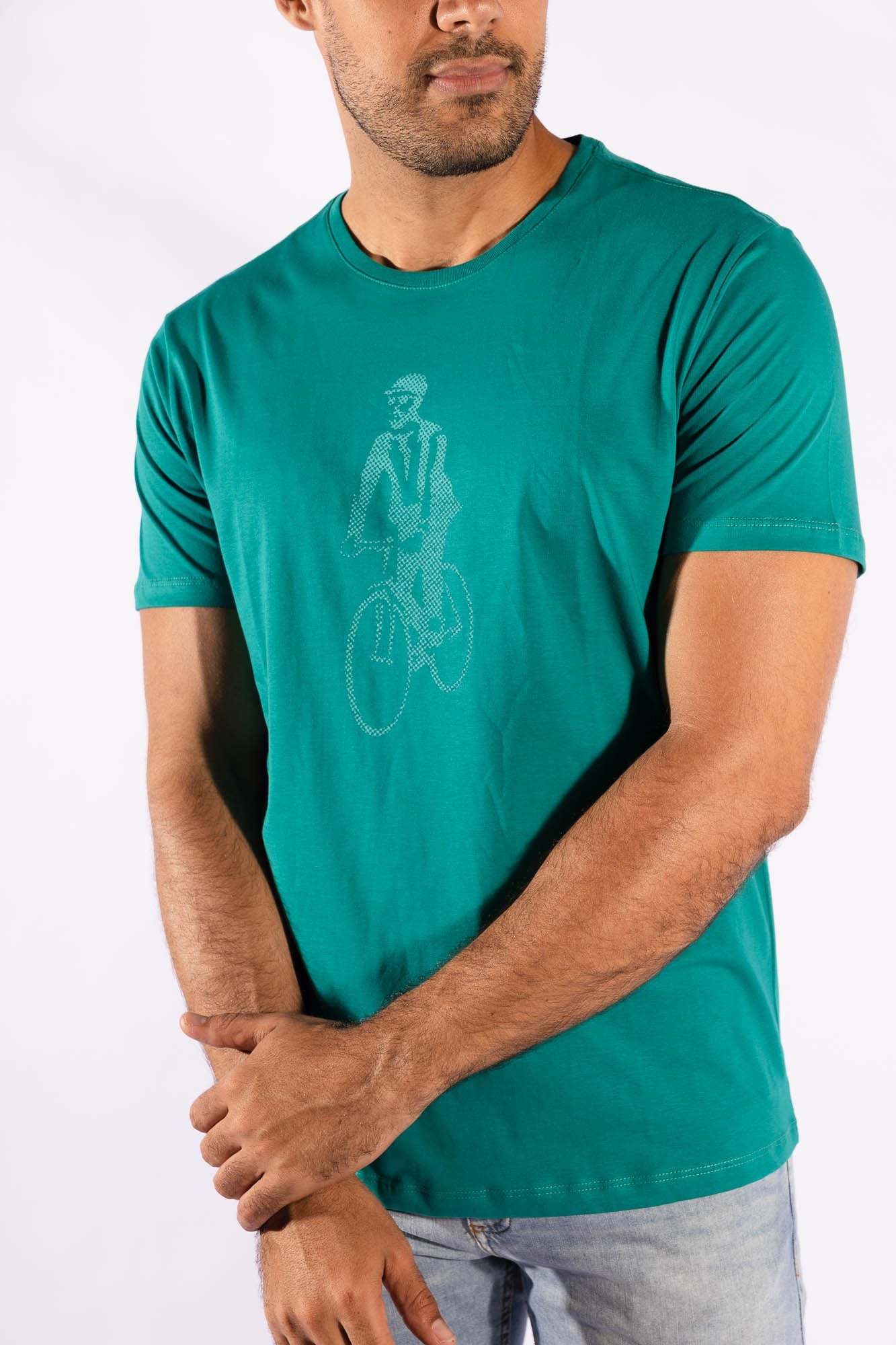 Camiseta Pima Ciclista Verde Oficina Reserva