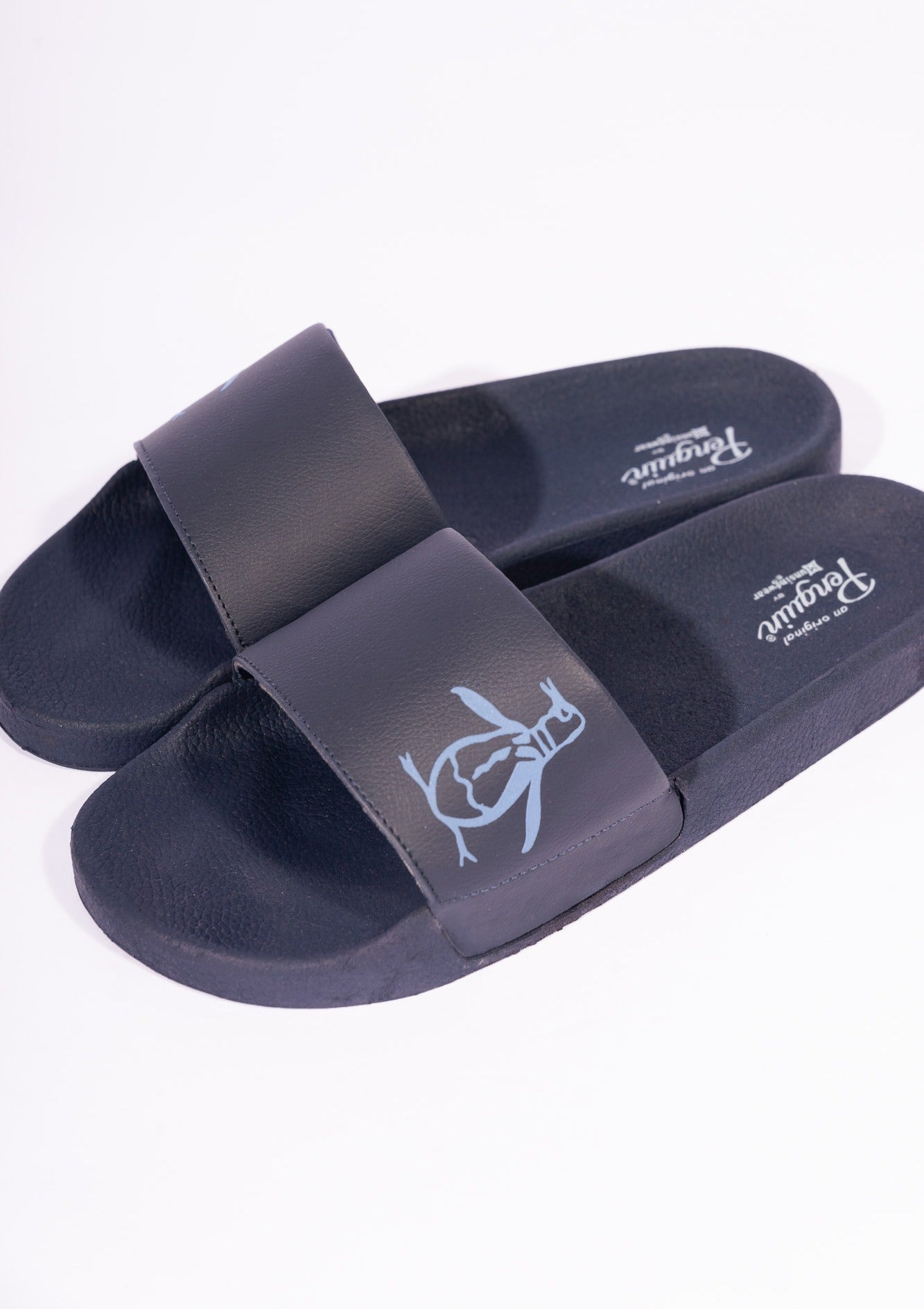 Chinelo Slide Penguin Azul