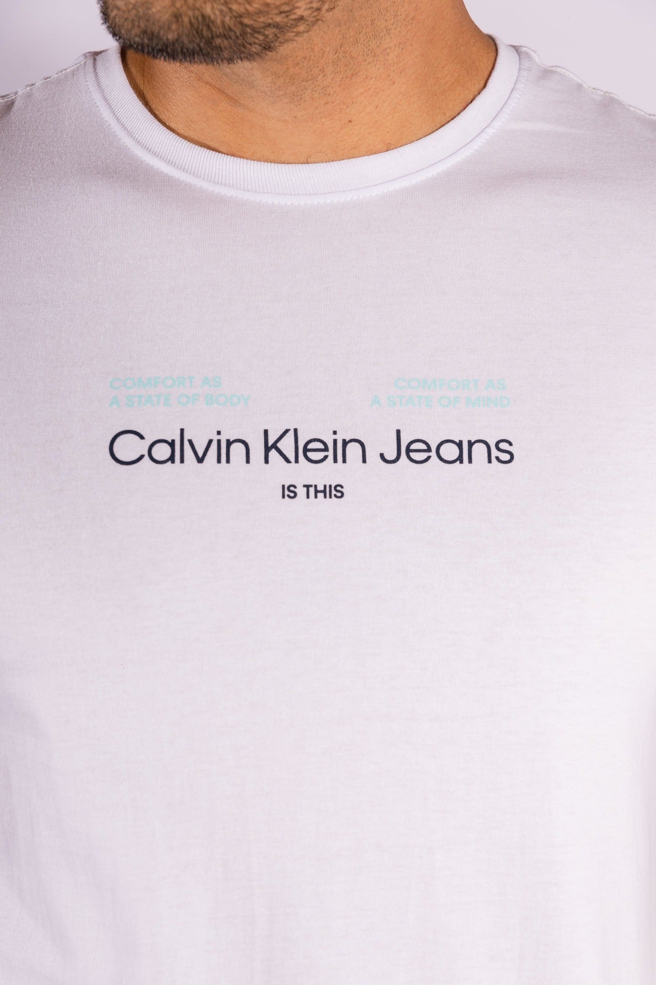 Camiseta MC Is This Branca Calvin Klein