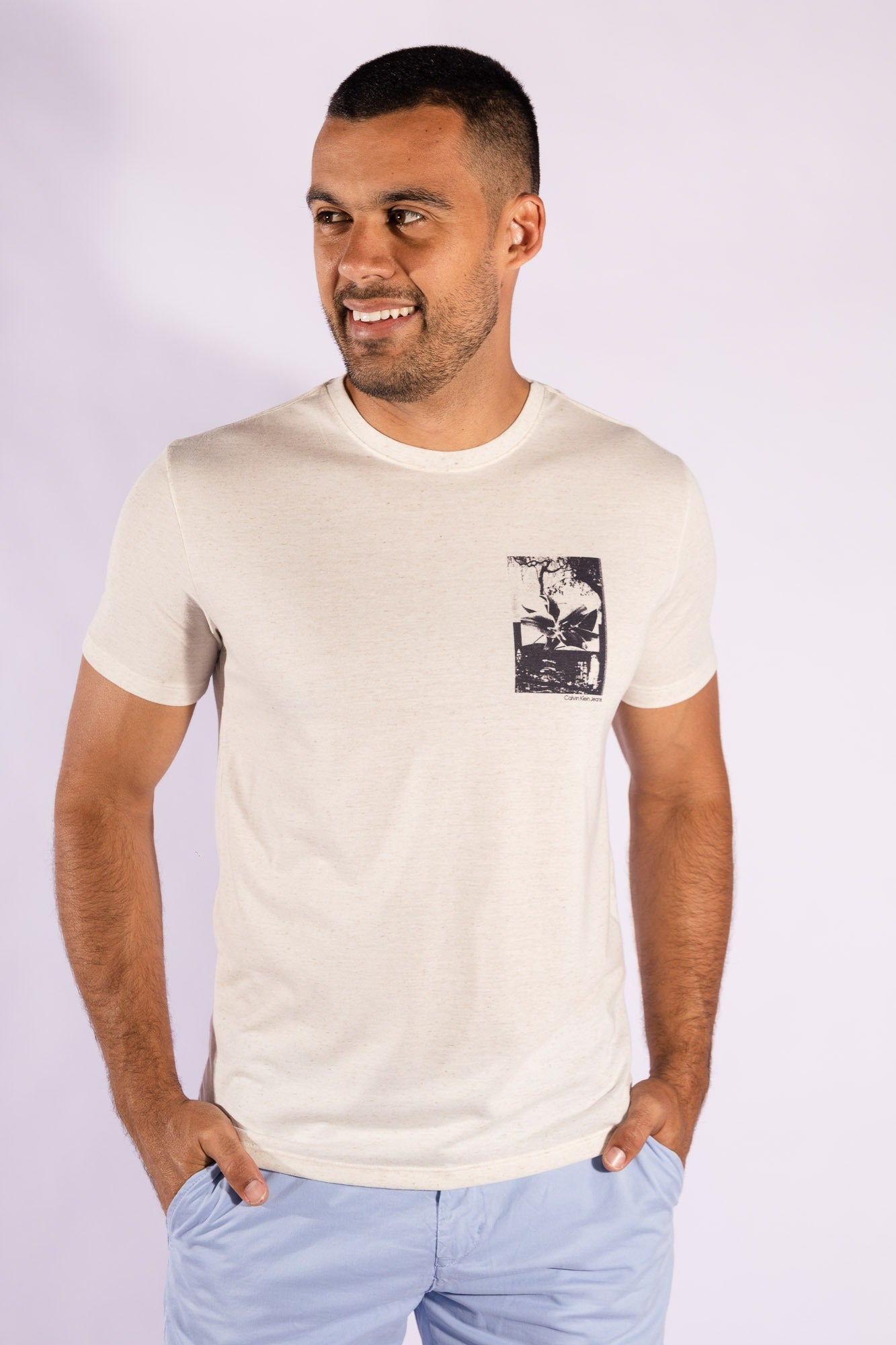 Camiseta MC City Flower Of White Calvin Klein