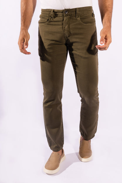 Calça Cont Skinny Collor Verde Militar Reserva