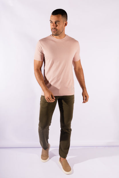 Camiseta MC Sustainable Logo Rosa Claro Calvin Klein