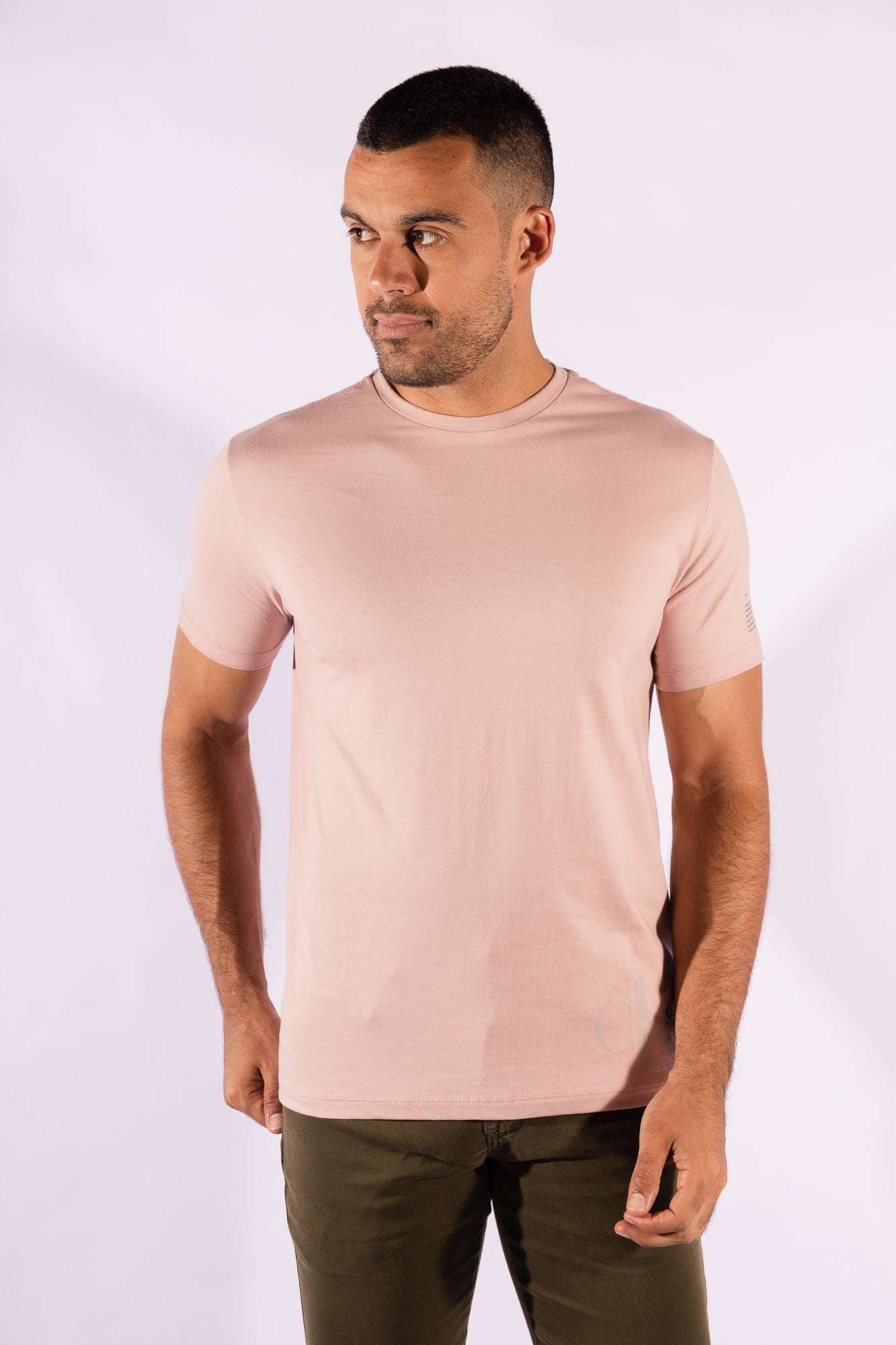 Camiseta MC Sustainable Logo Rosa Claro Calvin Klein