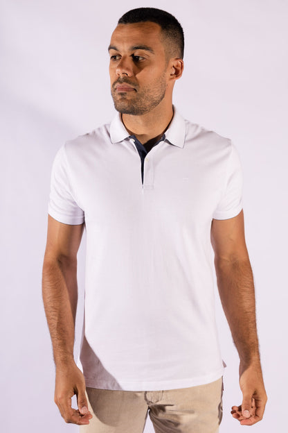 Polo Contraste Calvin Klein Branca