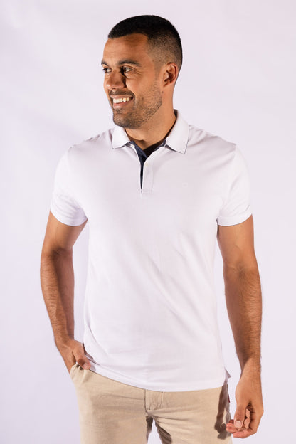 Polo Contraste Calvin Klein Branca