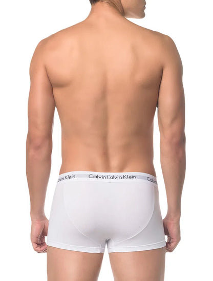 Kit 4 Cuecas Low Rise Trunk Cotton Branca Calvin Klein