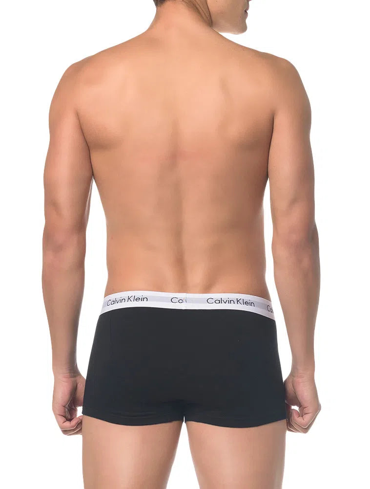 Kit 3 Cuecas Low Rise Trunk Preto Calvin Klein