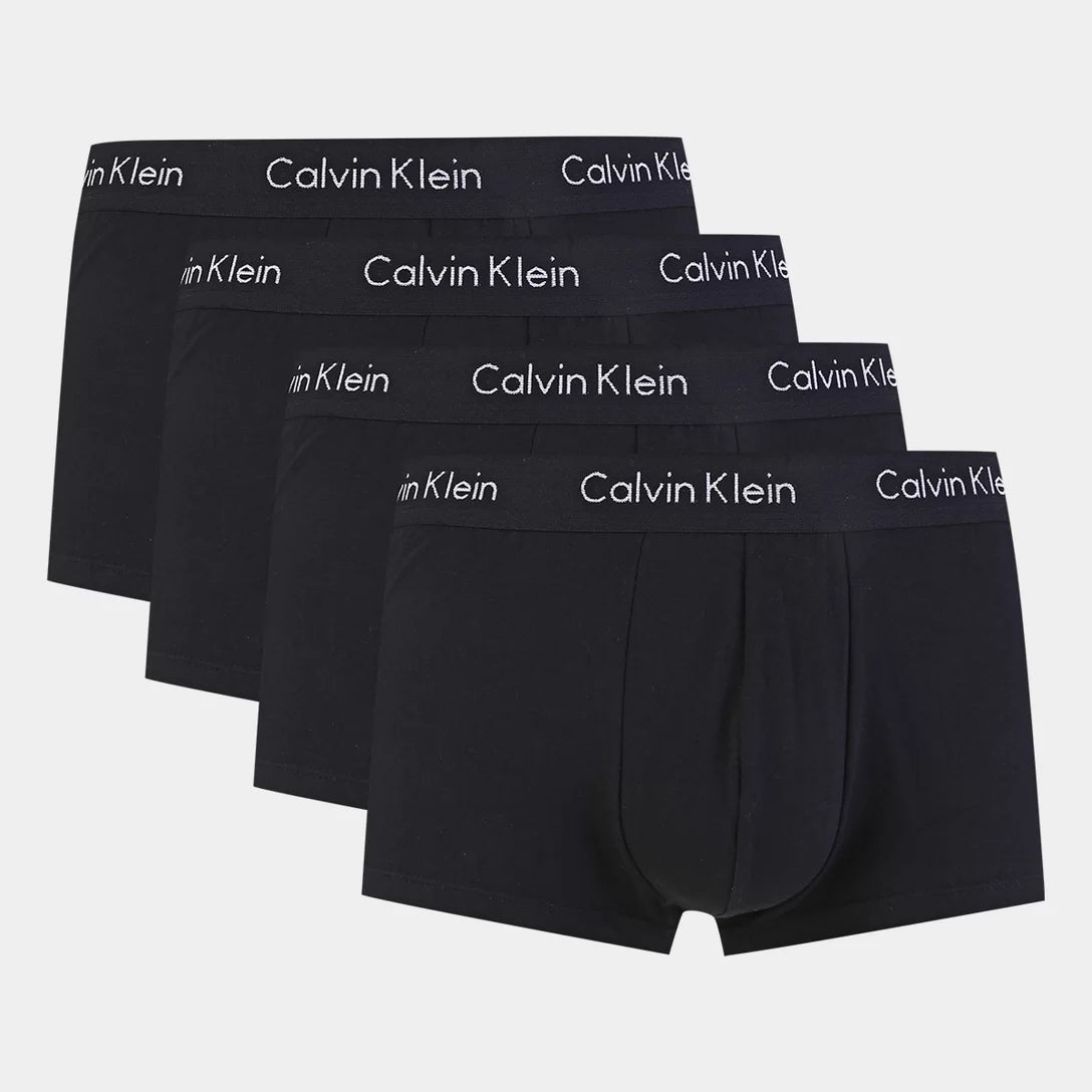 Kit 4 Cuecas Low Rise Trunk Cotton Calvin Klein